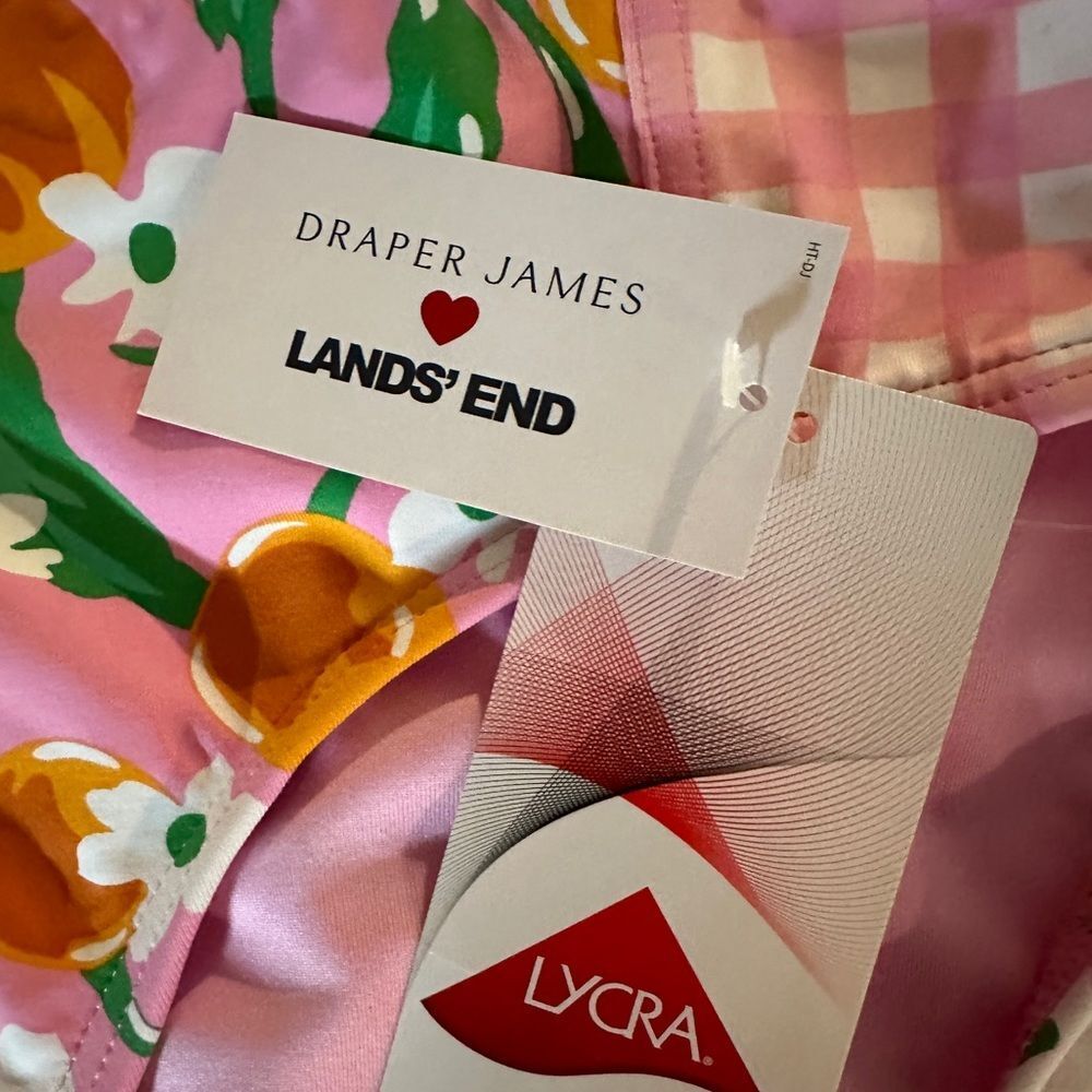 Draper James x Lands' End Mid Waist Bikini Bottom Size 8 • NEW WITH TAGS• - Picture 6 of 11